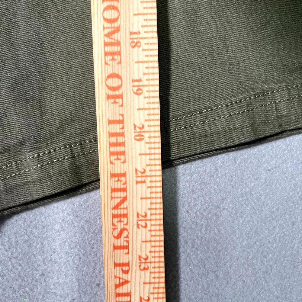 Lost Enterprises Chino Shorts Mens 38 Olive Cotton‎ Stretch Flat Front Outdoor